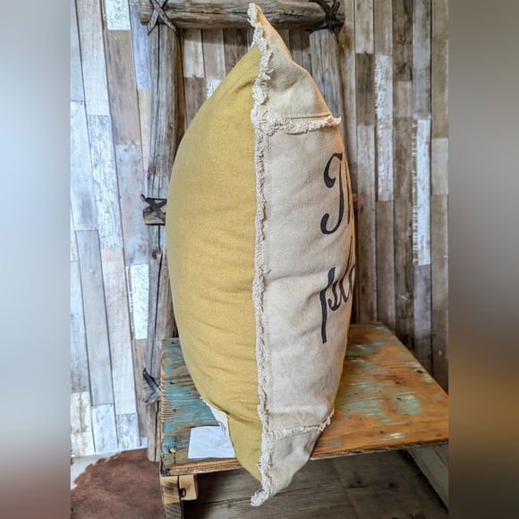 Primitives by Kathy Canvas Distressed Stuffed Pillow "There's No Place Like Home - Picture 5 of 9